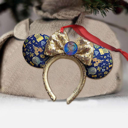 50 Years Of Magic -  Mouse Ornament (Printed On Both Sides)