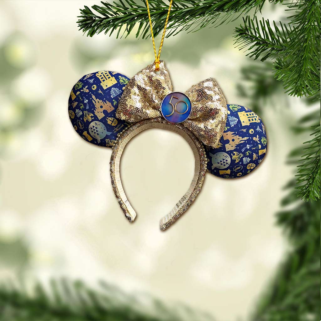 50 Years Of Magic -  Mouse Ornament (Printed On Both Sides) 1