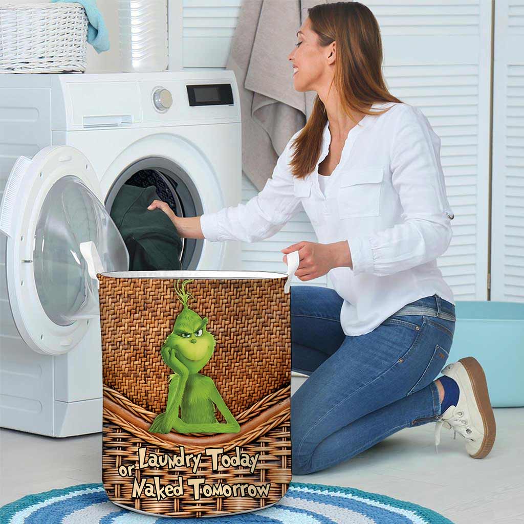 Laundry Today - Stole Christmas Laundry Basket With 3D Pattern Print