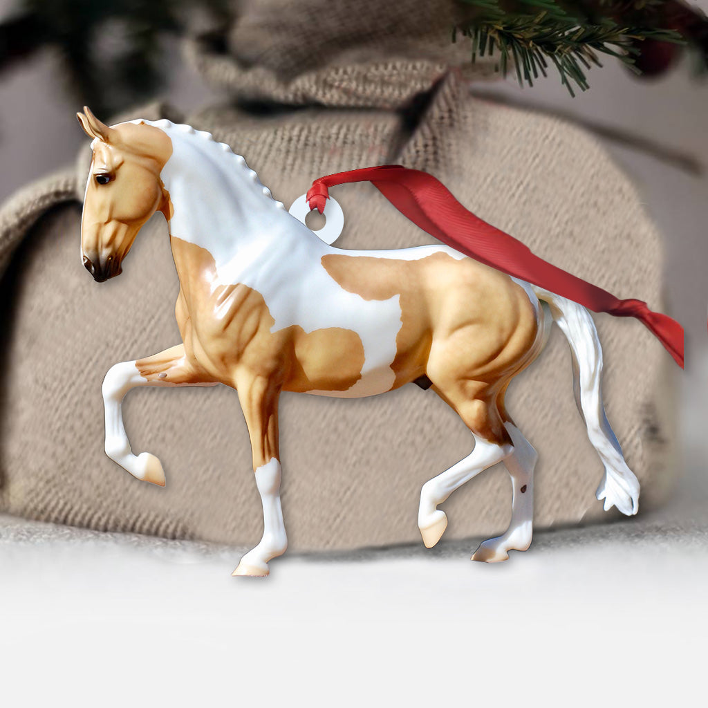 Love Horses - Christmas Horse Ornament (Printed On Both Sides)