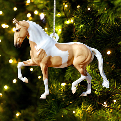 Love Horses - Christmas Horse Ornament (Printed On Both Sides)