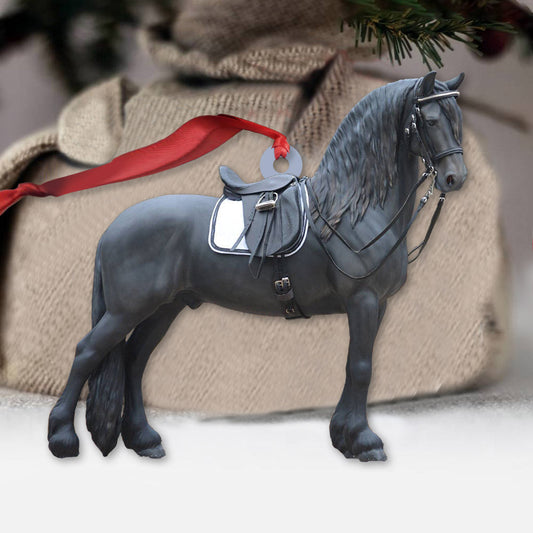 Love Horses - Christmas Horse Ornament (Printed On Both Sides)