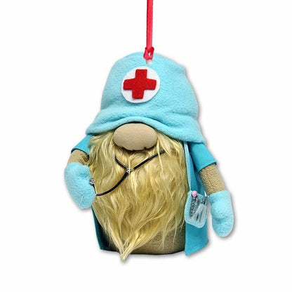 Gnome Nurse - Christmas Ornament (Printed On Both Sides)