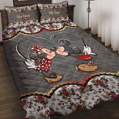 You And Me We Got This - Personalized Couple Mouse Quilt Set