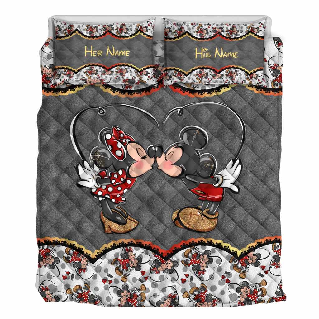 You And Me We Got This - Personalized Couple Mouse Quilt Set