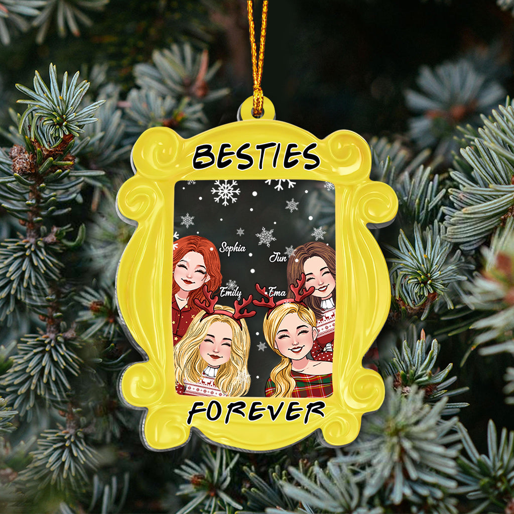 Besties Forever - Personalized Bestie One-sided Ornament