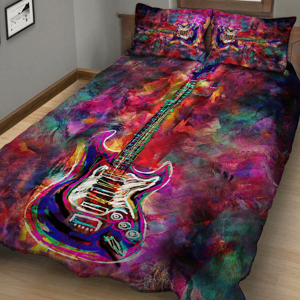Guitar Quilt Bed Set