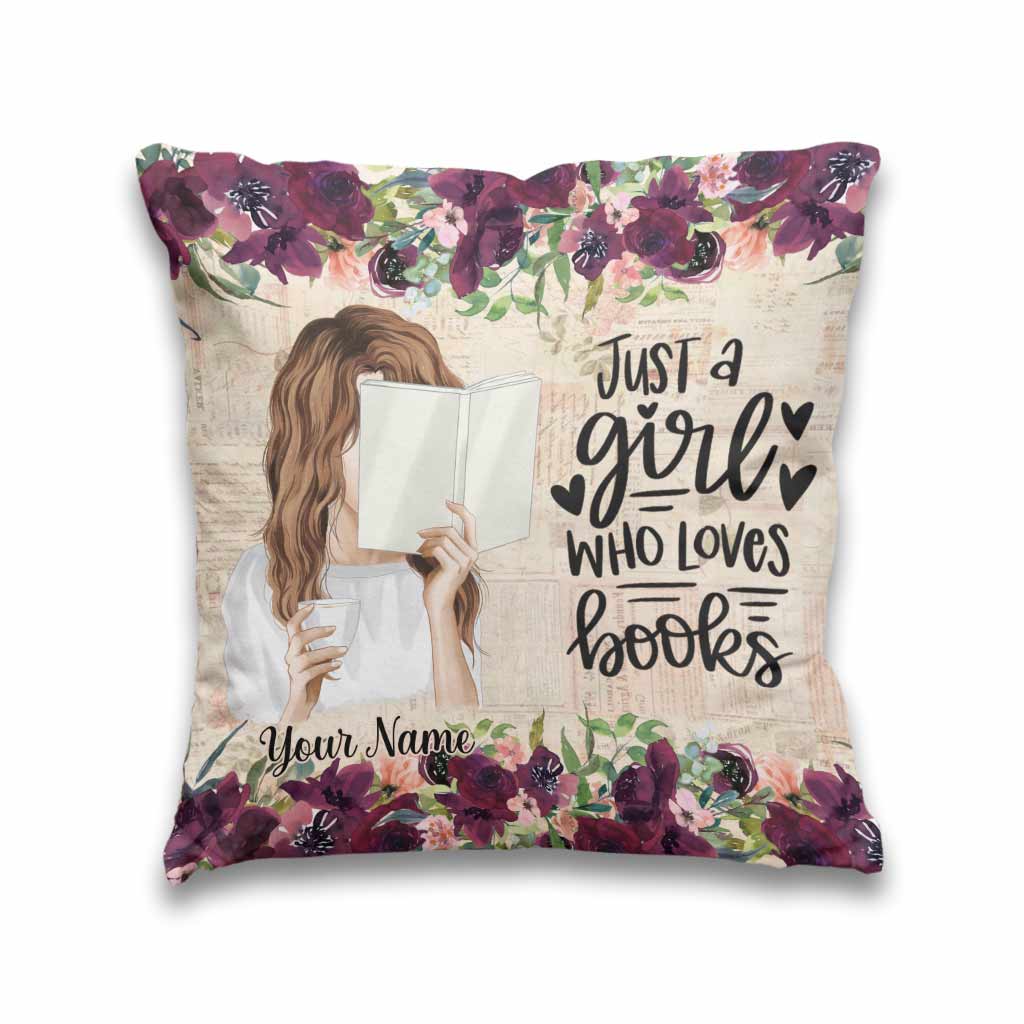 Book Lover - Personalized Throw Pillow