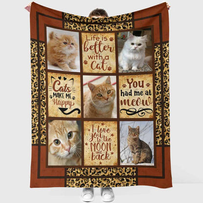 Cat Lover - Personalized Blanket