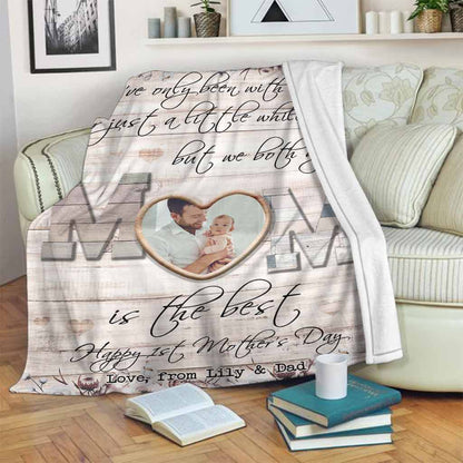 I've Only Been With Dad - Personalized Mother's Day Blanket