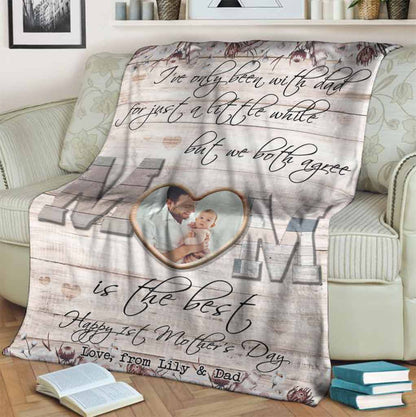 I've Only Been With Dad - Personalized Mother's Day Blanket