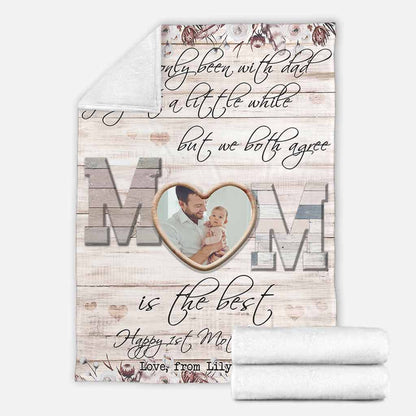 I've Only Been With Dad - Personalized Mother's Day Blanket