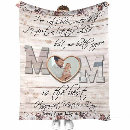 I've Only Been With Dad - Personalized Mother's Day Blanket