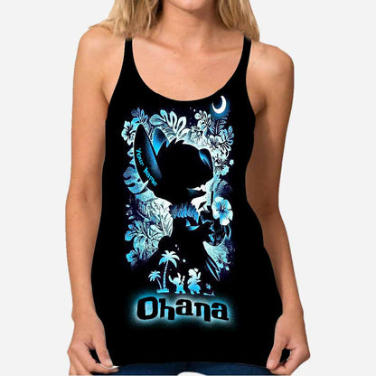 Ohana Summer Vibes - Personalized Ohana Cross Tank Top