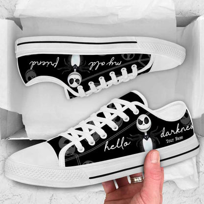 Hello Darkness Nightmare - Personalized Low Top Shoes