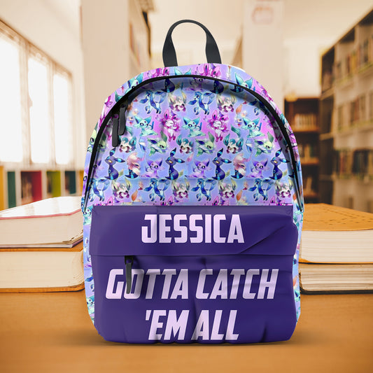 Catch Them All - Personalized Monster Trainer Backpack