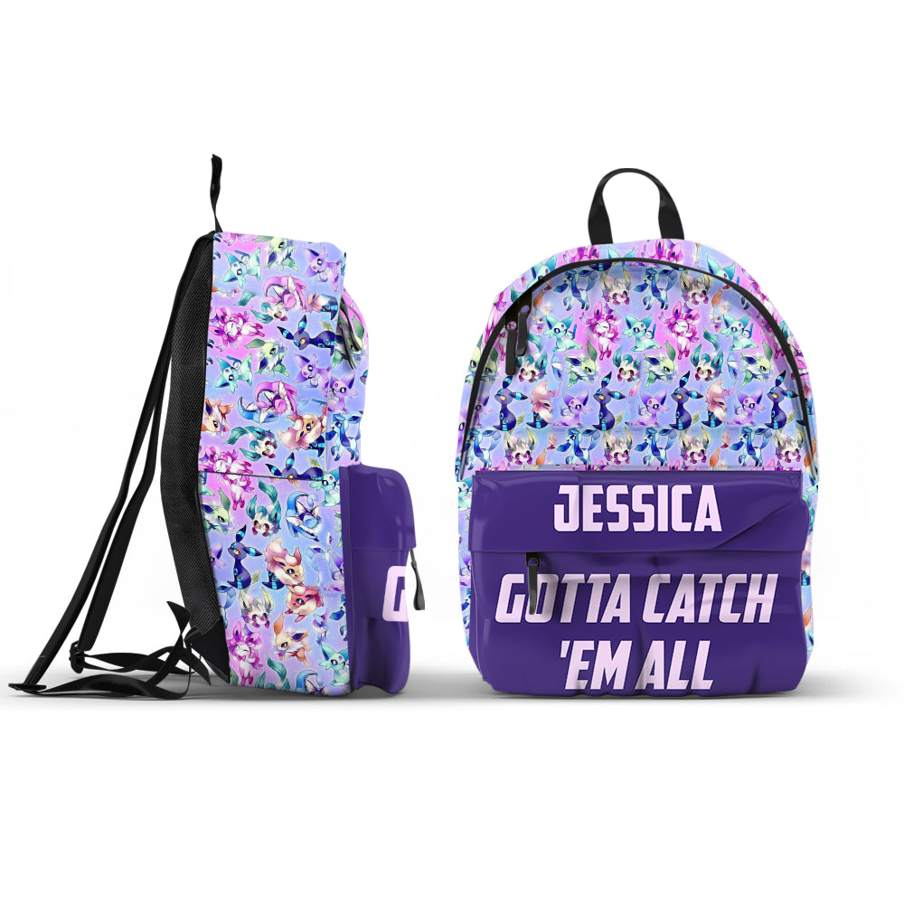 Catch Them All - Personalized Monster Trainer Backpack