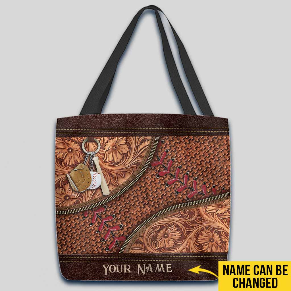 Baseball Mom Vintage Personalized Tote Bag