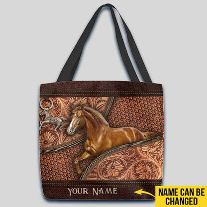 Horse Vintage Personalized Tote Bag