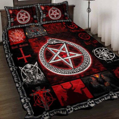 Hello Darkness My Old Friend - Satan Quilt Set