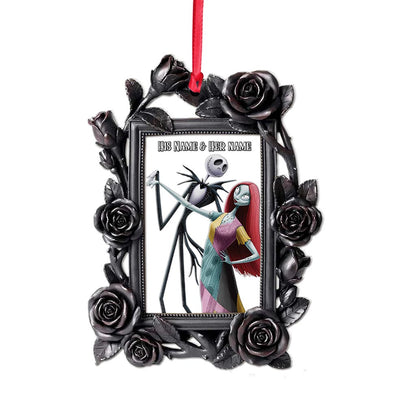 Love In The Dark - Personalized Christmas Nightmare Layers Mix Ornament