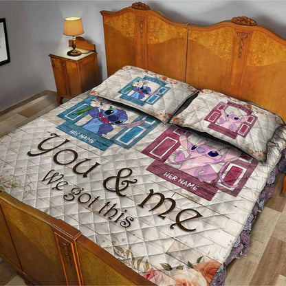 You & Me We Got This - Personalized Quilt Set