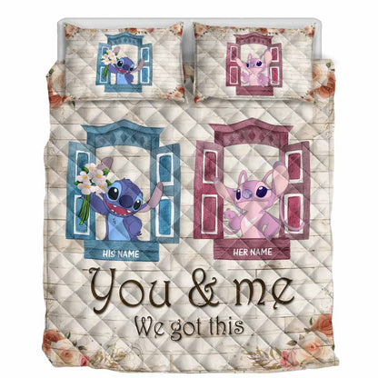 You & Me We Got This - Personalized Quilt Set