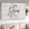 Love Is Patient Love Is Kind - Personalized Couple Nightmare Canvas And Poster