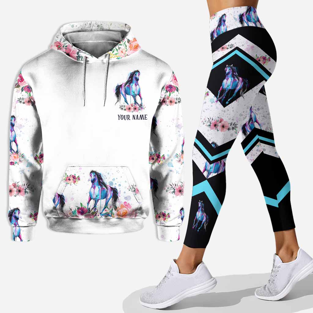 Just A Girl - Personalized Horse Hoodie and Leggings