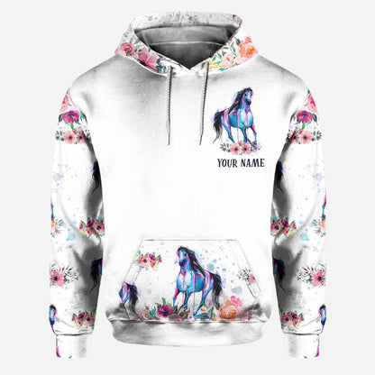 Just A Girl - Personalized Horse Hoodie and Leggings