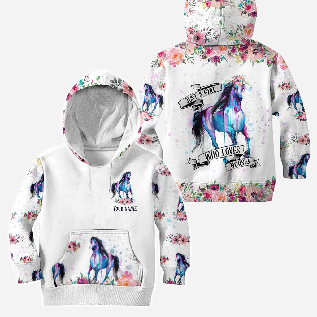 Just A Girl - Personalized Horse Hoodie and Leggings