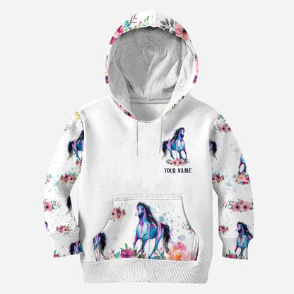 Just A Girl - Personalized Horse Hoodie and Leggings