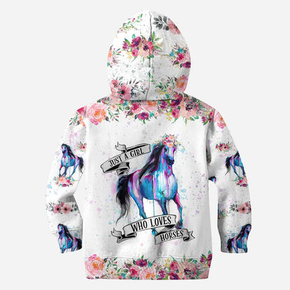 Just A Girl - Personalized Horse Hoodie and Leggings