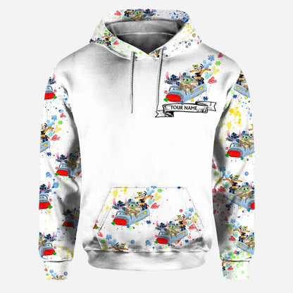 In A World Where You Can Be Anything - Personalized Autism Awareness Hoodie And Leggings