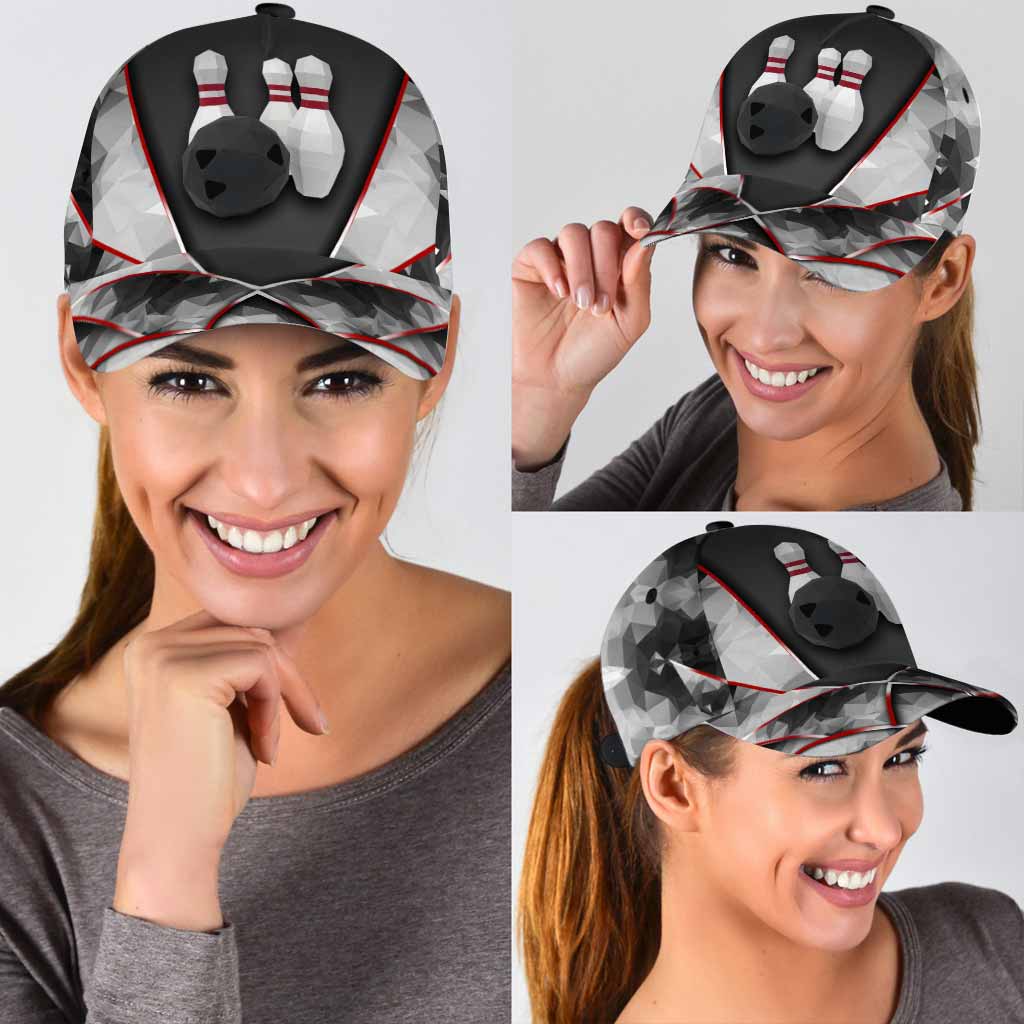 Love Bowling Cap With Printed Vent Holes