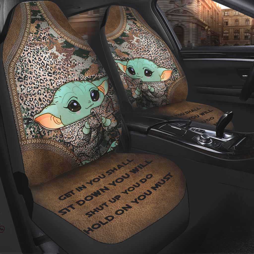 Get It Sit Down - The Force Seat Covers With Leather Pattern Print