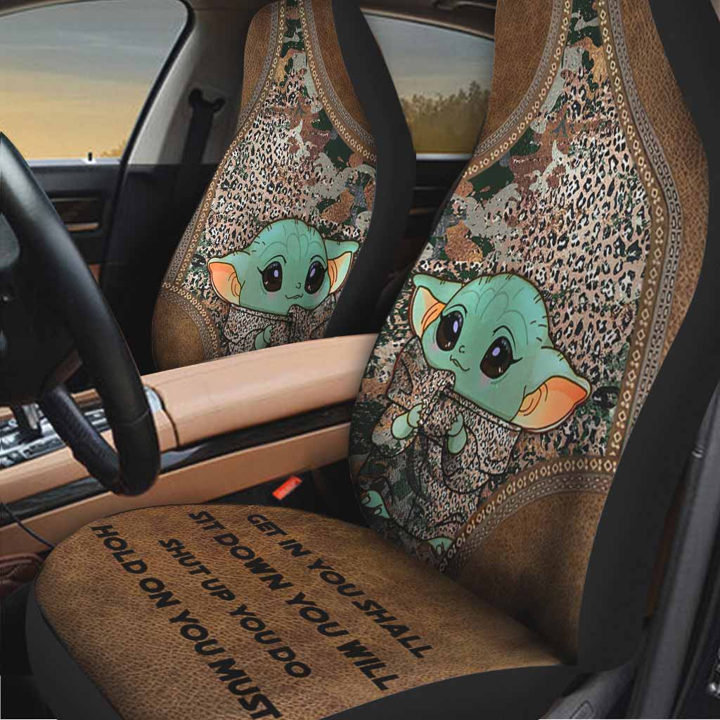 Get It Sit Down - The Force Seat Covers With Leather Pattern Print
