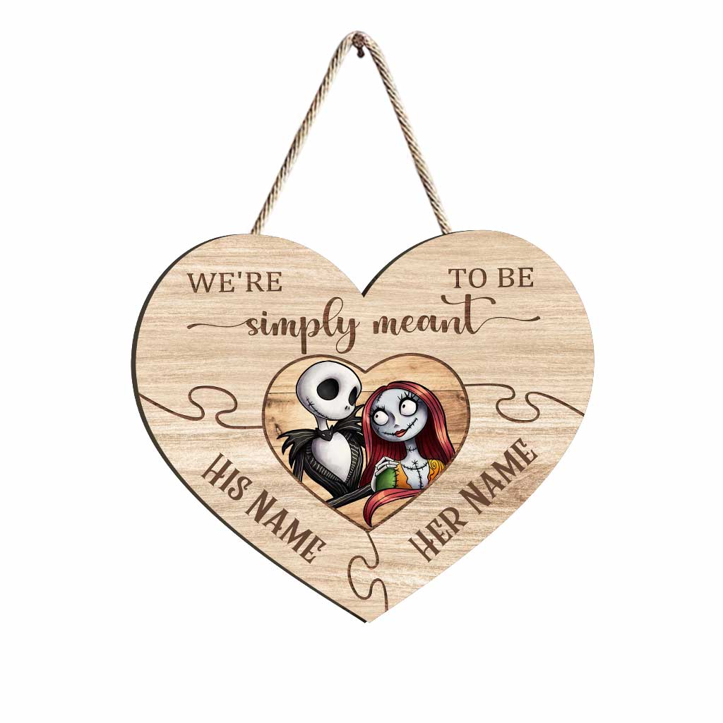 All Of Me Loves All Of You - Personalized Nightmare Wood Sign