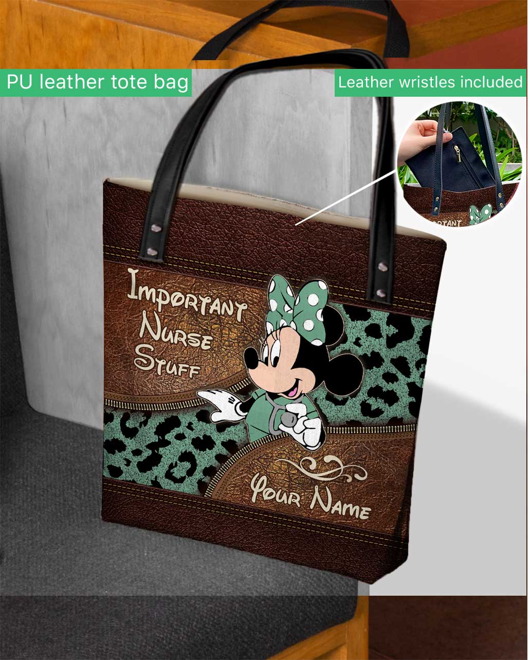 Important Nurse Stuff - Personalized Tote Bag