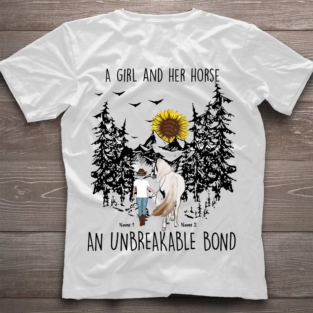 A Girl And Her Horse - Personalized Horse T-shirt and Hoodie