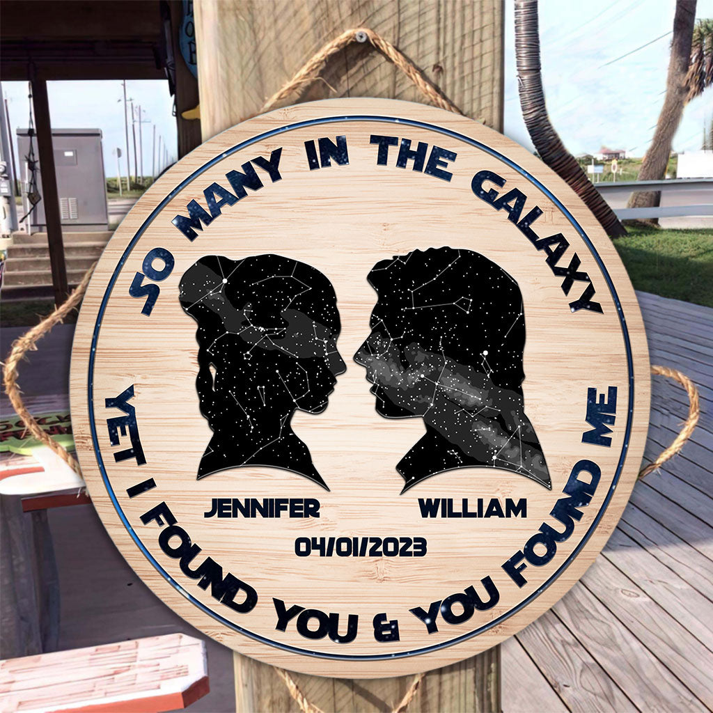 I Love You I Know - Personalized The Force Round Wood Sign