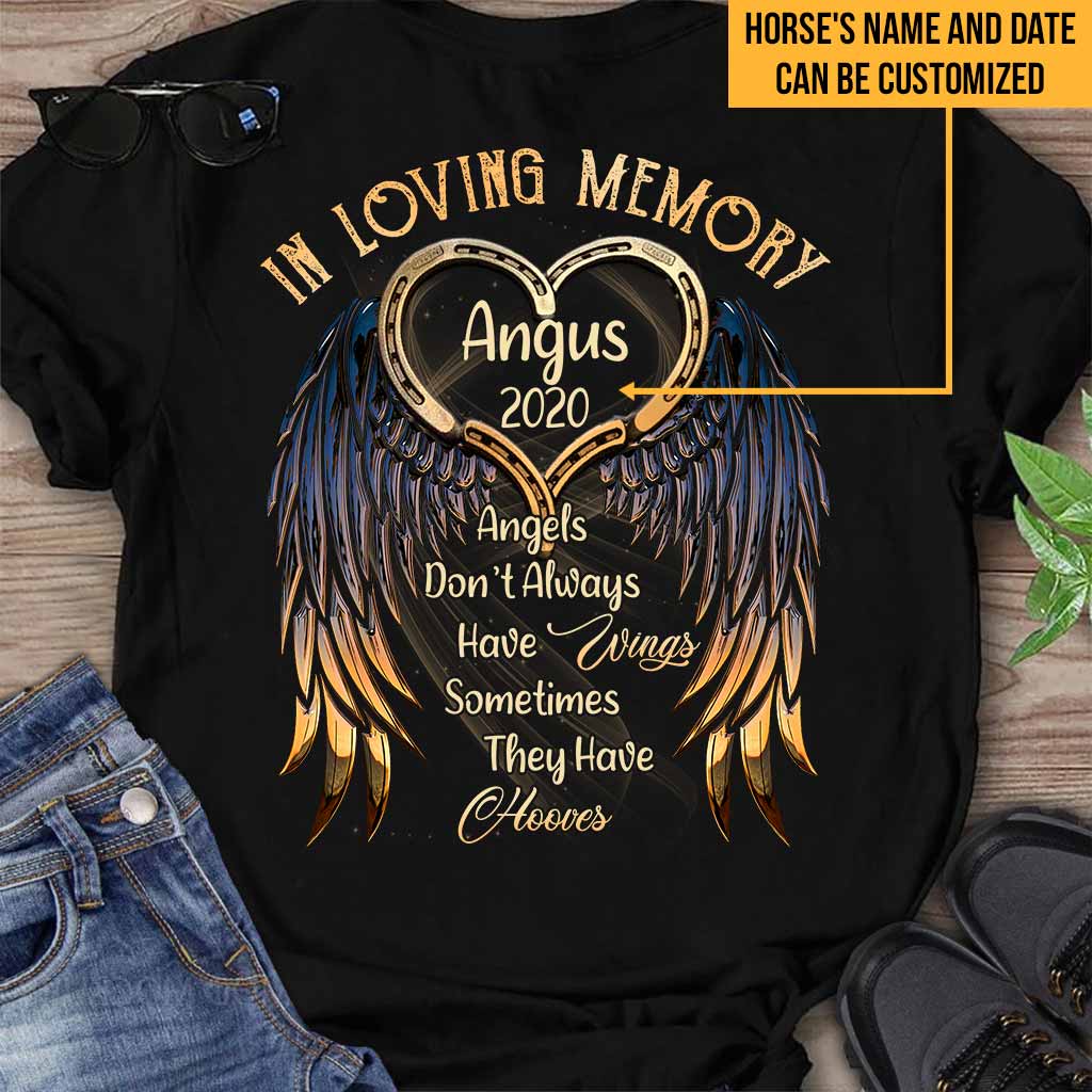 In Loving Memory - Horse Personalized T-shirt And Hoodie