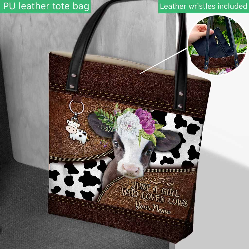 Just A Girl Who Loves Cows - Personalized Tote Bag