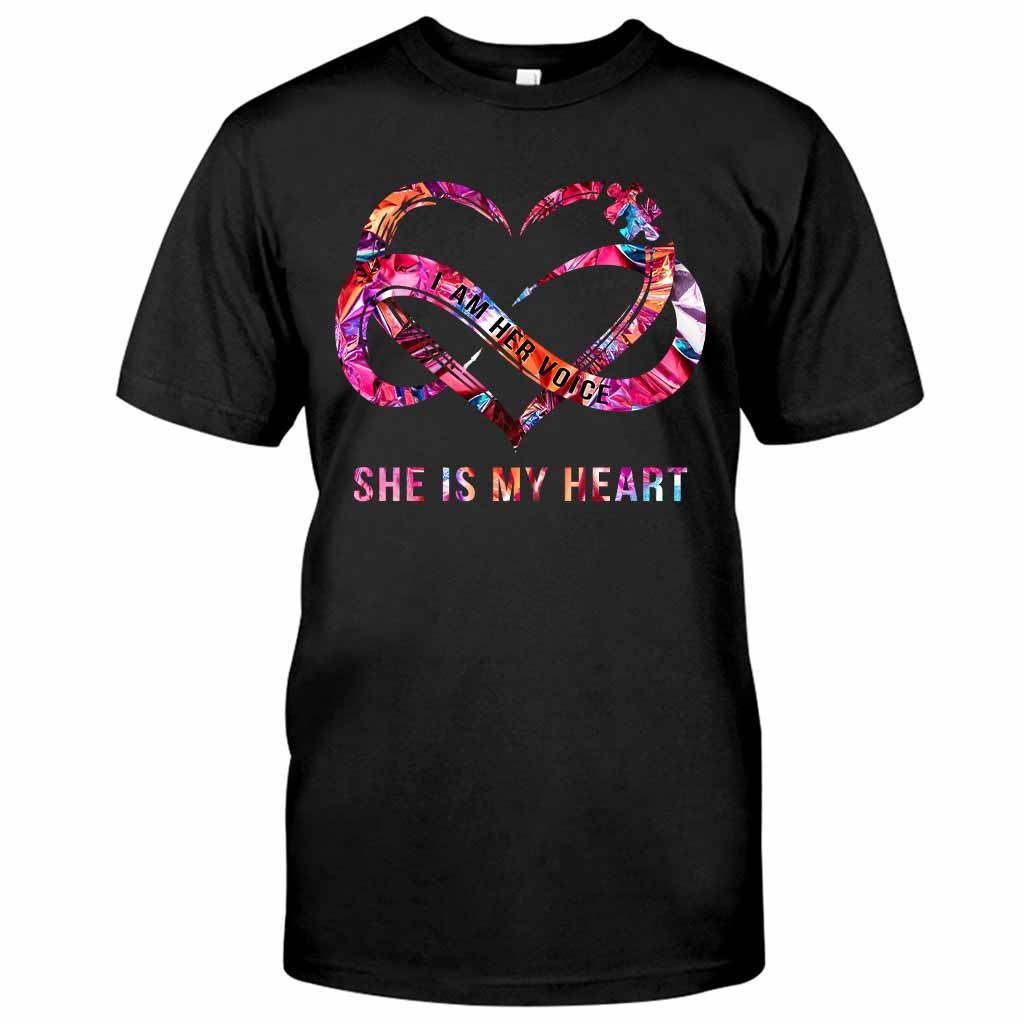 I Am His Voice He Is My Heart - Autism Awareness Personalized T-shirt And Hoodie