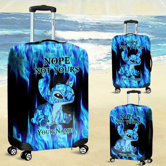 Nope Not Yours - Personalized Ohana Luggage Cover