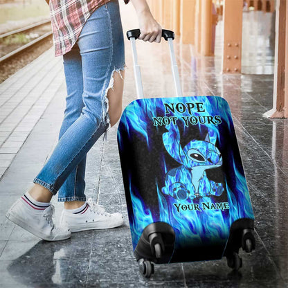 Nope Not Yours - Personalized Ohana Luggage Cover