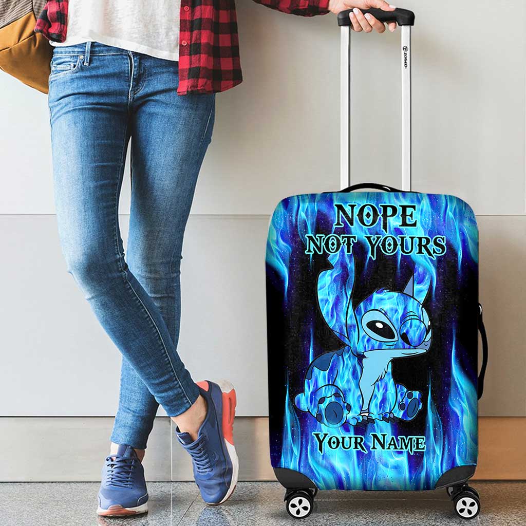 Nope Not Yours - Personalized Ohana Luggage Cover