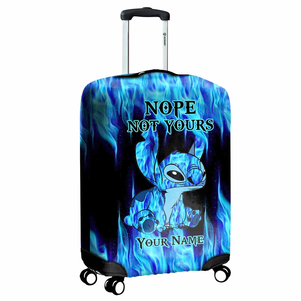 Nope Not Yours - Personalized Ohana Luggage Cover