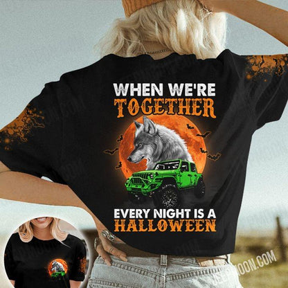 Every Night Is A Halloween Car All Over Shirt 0823