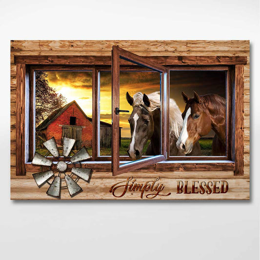 Simply Blessed - Horse Poster